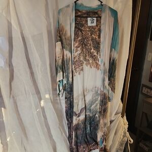 Scenic Print Kimono Market Of Stars One Size